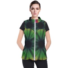 Sunflower Digital Flower Black Hole Women s Puffer Vest by Celenk