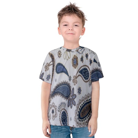 Pattern Embroidery Fabric Sew Kids  Cotton Tee by Celenk