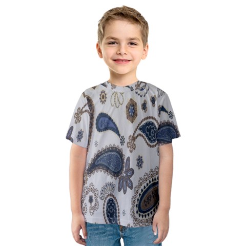 Pattern Embroidery Fabric Sew Kids  Sport Mesh Tee by Celenk