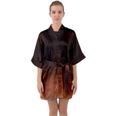 Ombre Quarter Sleeve Kimono Robe by ValentinaDesign