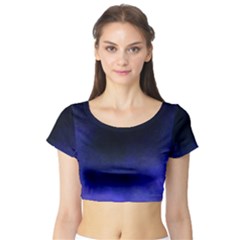 Ombre Short Sleeve Crop Top by ValentinaDesign