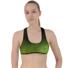 Ombre Criss Cross Racerback Sports Bra by ValentinaDesign