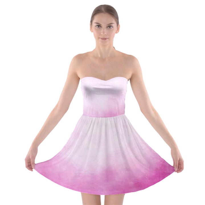 Ombre Strapless Bra Top Dress