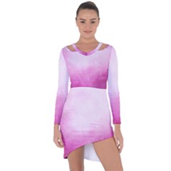 Ombre Asymmetric Cut-out Shift Dress by ValentinaDesign