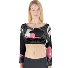 Scorpio Girl Long Sleeve Crop Top by Valentinaart