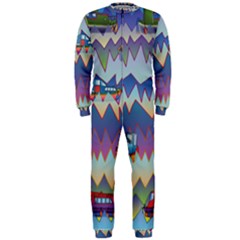 Zig Zag Boats Onepiece Jumpsuit (men)  by CosmicEsoteric