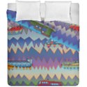 Zig zag boats Duvet Cover Double Side (California King Size) View1