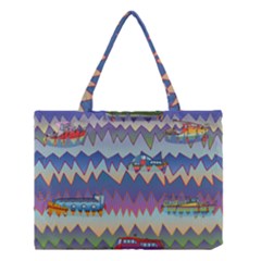 Zig Zag Boats Medium Tote Bag