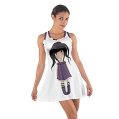 Dolly Girl In Purple Cotton Racerback Dress by Valentinaart