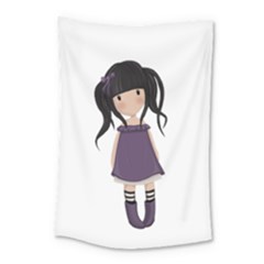 Dolly Girl In Purple Small Tapestry by Valentinaart