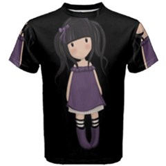 Dolly Girl In Purple Men s Cotton Tee by Valentinaart