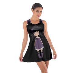 Dolly Girl In Purple Cotton Racerback Dress by Valentinaart