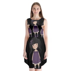 Dolly Girl In Purple Sleeveless Chiffon Dress   by Valentinaart