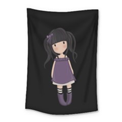 Dolly Girl In Purple Small Tapestry by Valentinaart