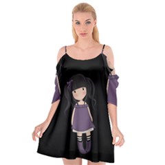 Dolly Girl In Purple Cutout Spaghetti Strap Chiffon Dress by Valentinaart