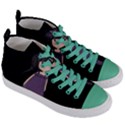 Dolly girl in purple Women s Mid-Top Canvas Sneakers View3