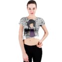 Dolly girl in purple Crew Neck Crop Top View1