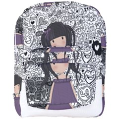 Dolly Girl In Purple Full Print Backpack by Valentinaart