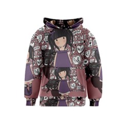 Dolly Girl In Purple Kids  Pullover Hoodie by Valentinaart