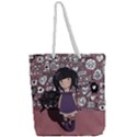 Dolly girl in purple Full Print Rope Handle Tote (Large) View2