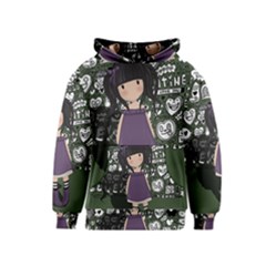 Dolly Girl In Purple Kids  Pullover Hoodie by Valentinaart