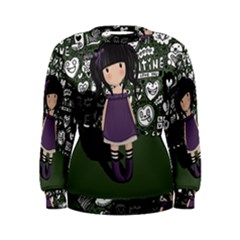 Dolly Girl In Purple Women s Sweatshirt by Valentinaart