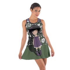 Dolly Girl In Purple Cotton Racerback Dress by Valentinaart