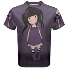 Dolly Girl In Purple Men s Cotton Tee by Valentinaart