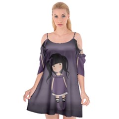 Dolly Girl In Purple Cutout Spaghetti Strap Chiffon Dress by Valentinaart