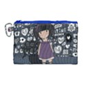 Dolly girl in purple Canvas Cosmetic Bag (Large) View1