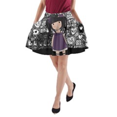 Dolly Girl In Purple A-line Pocket Skirt by Valentinaart