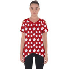 Cute Canada Cut Out Side Drop Tee