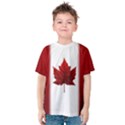 Canada Flag T-Shirts Kids  Cotton Tee Shirts View1