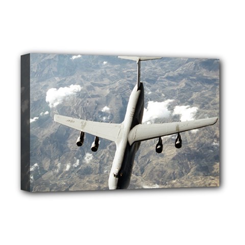 Usaf C 5 Galaxy Deluxe Canvas 18  X 12   by Bigfootshirtshop