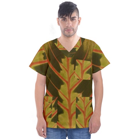 Amaranthus Men s V-neck Scrub Top by DeneWestUK