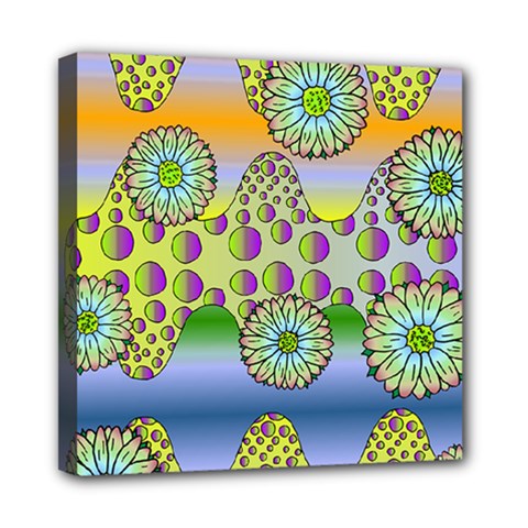 Amoeba Flowers Mini Canvas 8  X 8  by CosmicEsoteric