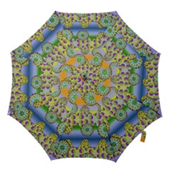 Amoeba Flowers Hook Handle Umbrellas (large) by CosmicEsoteric