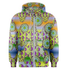 Amoeba Flowers Men s Zipper Hoodie by CosmicEsoteric