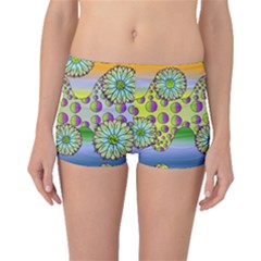 Amoeba Flowers Boyleg Bikini Bottoms