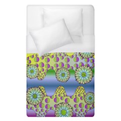 Amoeba Flowers Duvet Cover (single Size) by CosmicEsoteric