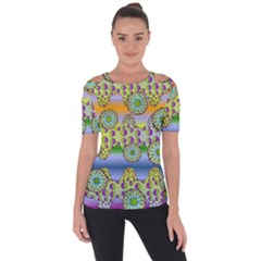 Amoeba Flowers Short Sleeve Top by CosmicEsoteric