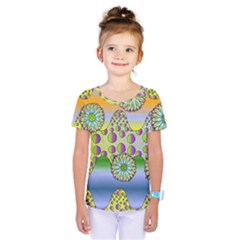 Amoeba Flowers Kids  One Piece Tee