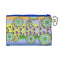 Amoeba Flowers Canvas Cosmetic Bag (Large) View2