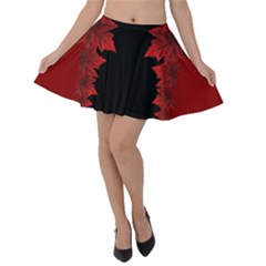 Canada Skirts Velvet Skater Skirt