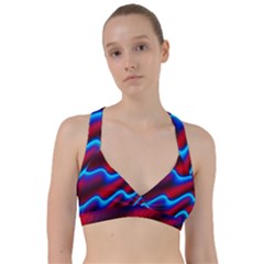 Wave Pattern Background Curve Sweetheart Sports Bra by Celenk