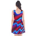 Wave Pattern Background Curve Scoop Neck Skater Dress View2