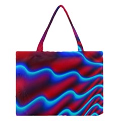 Wave Pattern Background Curve Medium Tote Bag by Celenk