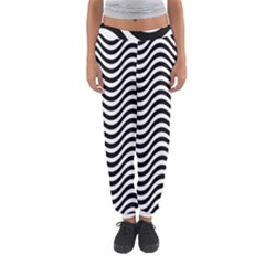 Wave Pattern Wavy Water Seamless Women s Jogger Sweatpants