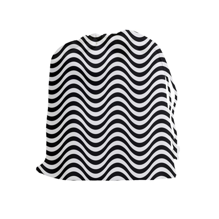 Wave Pattern Wavy Water Seamless Drawstring Pouches (Extra Large)