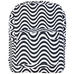 Wave Pattern Wavy Water Seamless Full Print Backpack by Celenk